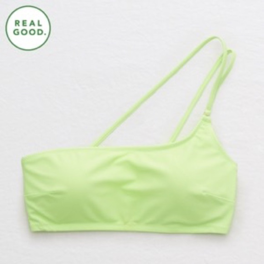 Aerie One Shoulder Bandeau Bikini Top